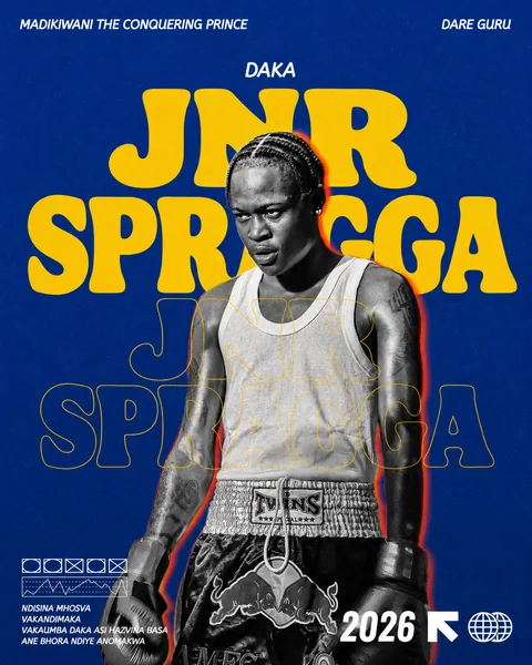 Daka JNR Spragga boxing poster design