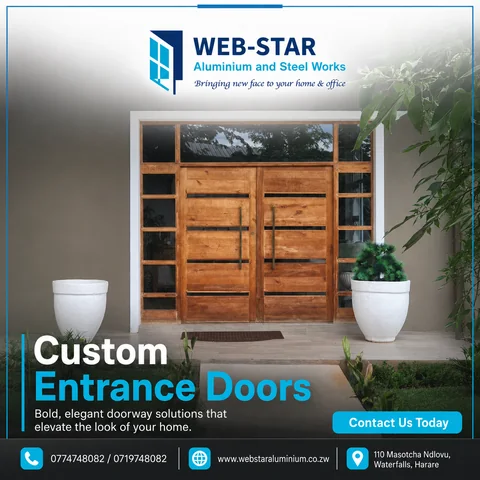 Custom entrance doors campaign for Web-Star