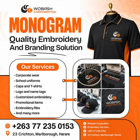 Monogram embroidery campaign for Wobash Corporation